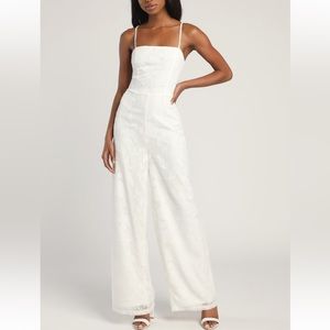LULUS White Jumpsuit